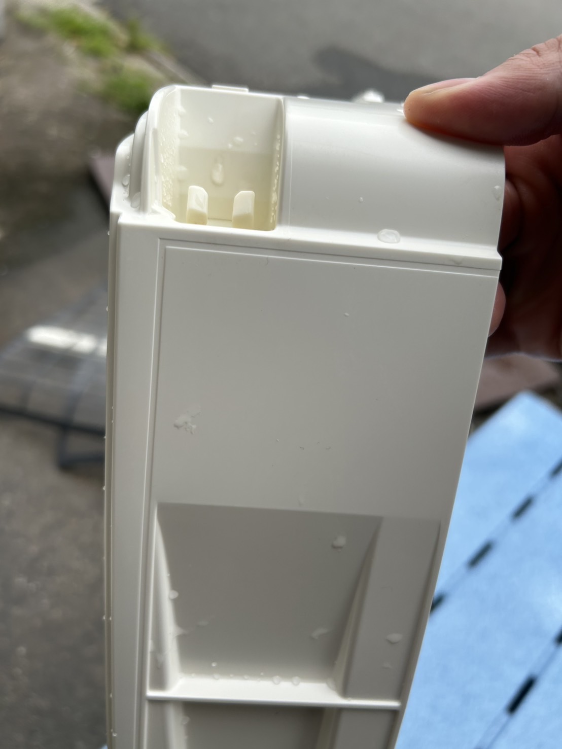 寝屋川市|三菱お掃除機能付きエアコン 施工後|外装カバー