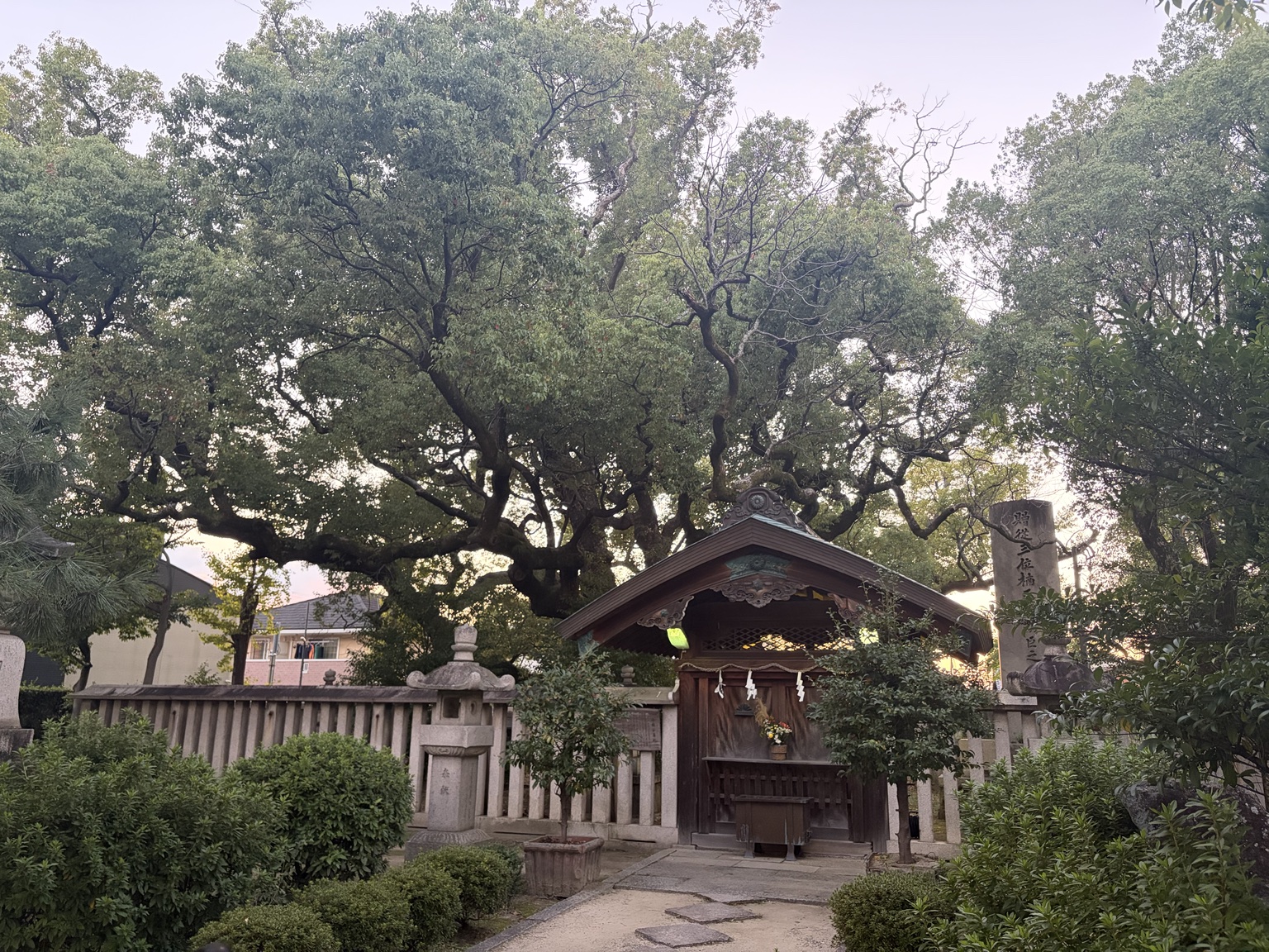 小楠公御墓所の風景