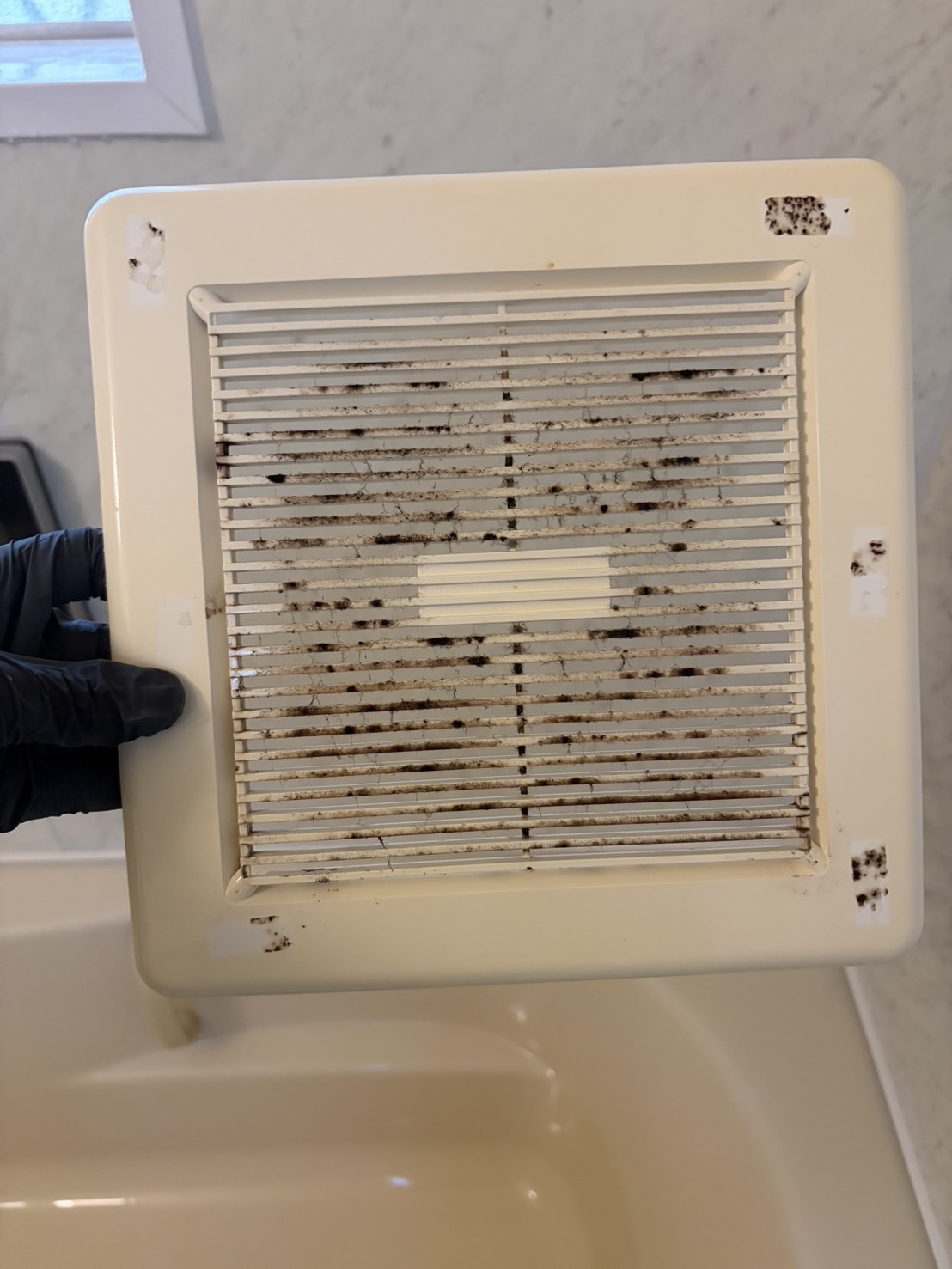 洗浄前の換気口カバー