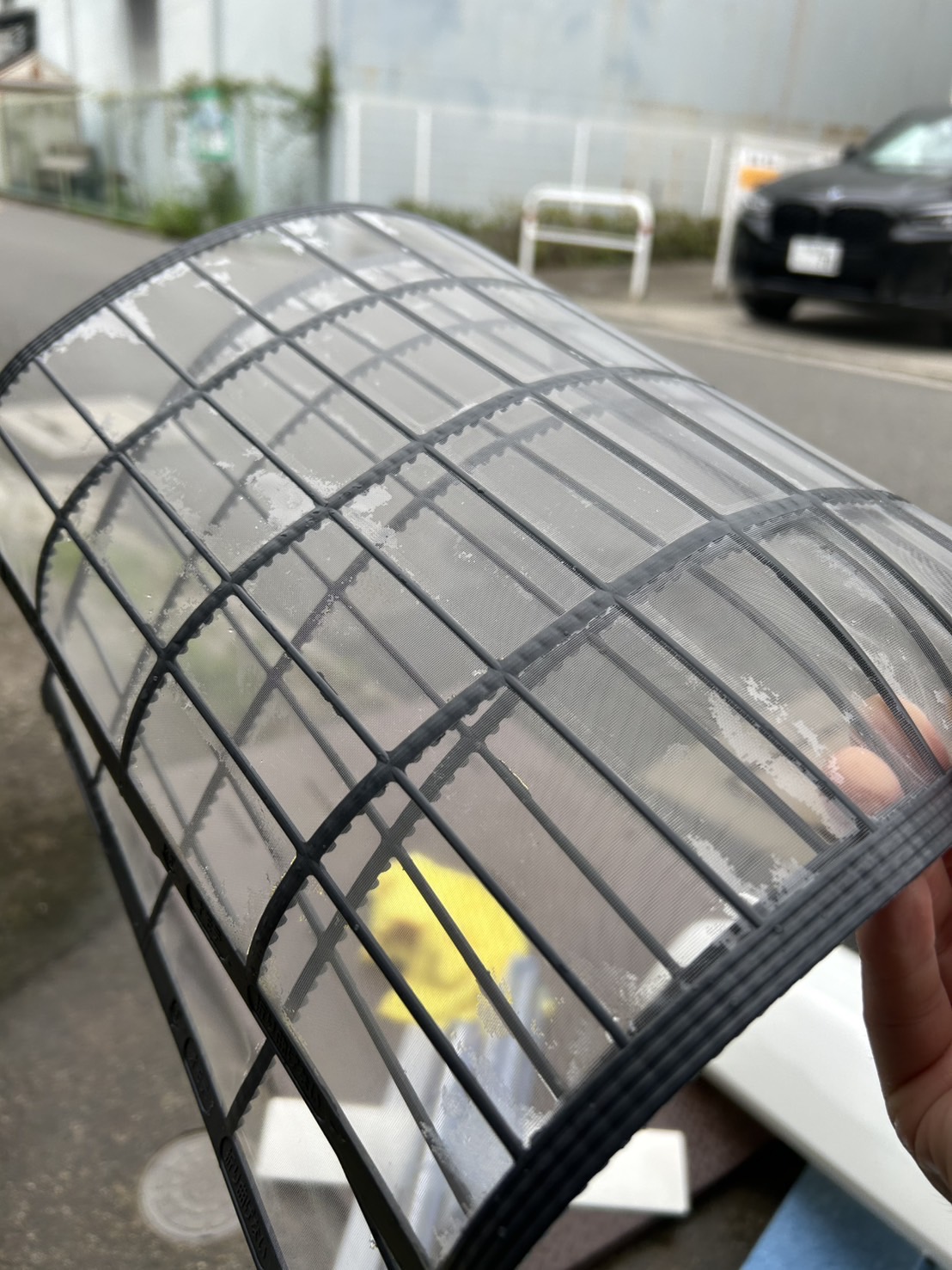 寝屋川市|三菱お掃除機能付きエアコン 施工後|フィルター全体